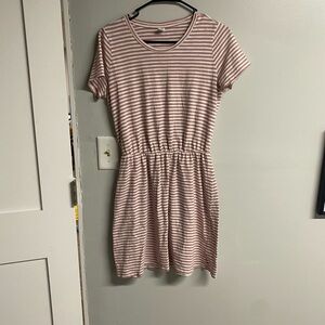 Old Navy Pink Striped Mini Dress